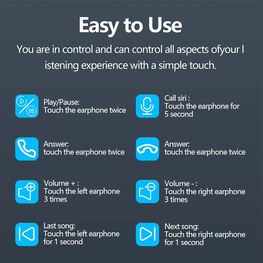 Smart AI Translator Earbuds 144 Languages Noise Cancelling Wireless BT Headset Instant Translator Smart Voice Real Time 