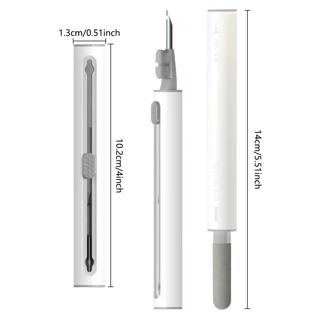 3 in 1 Sliding Cleaning Pen for Earphones Brush for Airpods 3 Pro Series Case Headsets Cleaners Earbuds Cleaning Tools