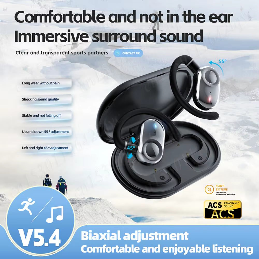 JM18 AI Language Translator Earbuds 144 Languages Bluetooth5.4 Real Time Two-Way Translator Device Smart Translation Earbuds