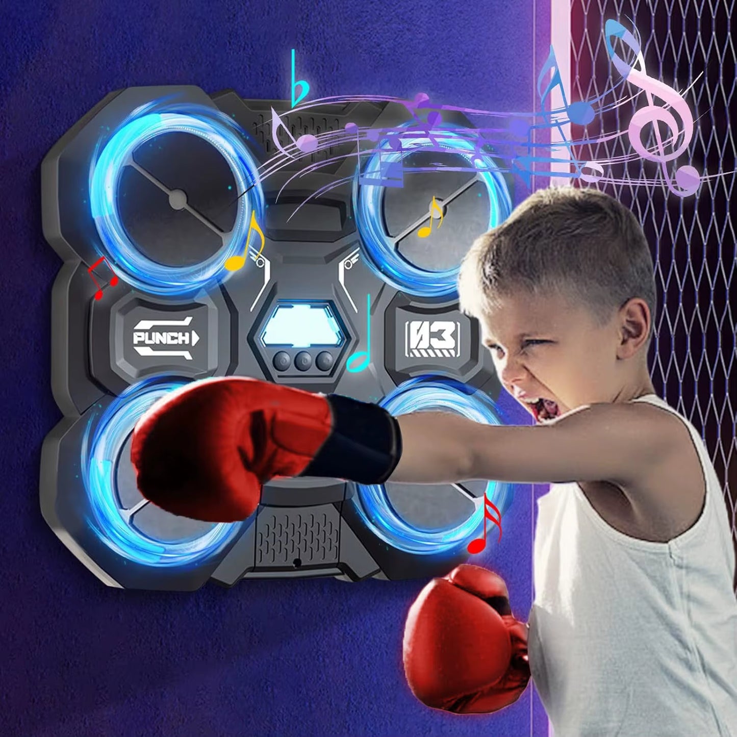 Funny Music Boxing Machine for Children Smart Music Boxing Machine Wall Mounted Decompression Wall Target Toys Boxing Trainer