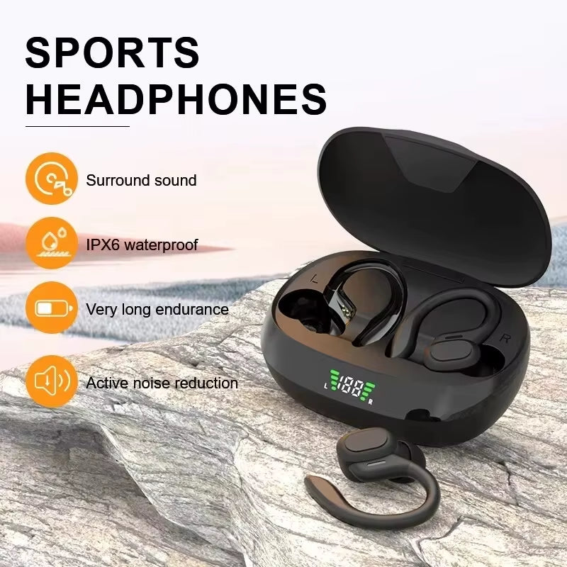 Original SP16 Wireless Earphones Ture Wireless Earbuds Ear Hook Sports Hifi Stereo Waterproof Headset with Mic TWS Headphone